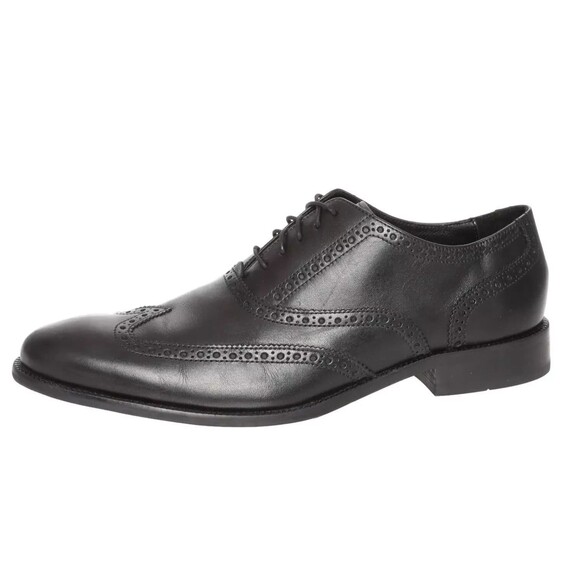 Cole Haan C12209 Williams Wing II Black Leather Wingtip Oxford Shoes Size 12 M - Picture 1 of 14